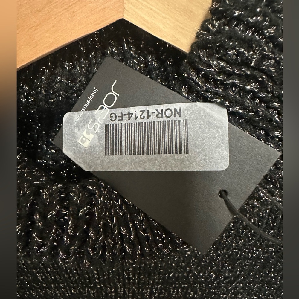 Joe’s Jeans Black Metallic Knit Sweater - size XL - Picture 4 of 5